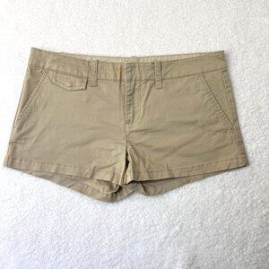 Billabong Y2K Vintage Micro Short Tan Khaki Brown Low Rise 7